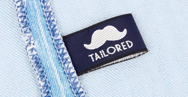 Clothing label with your own custom logo
