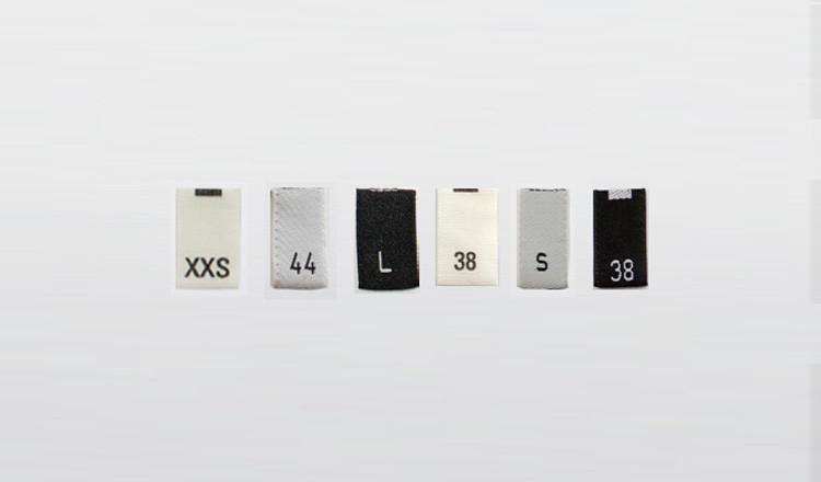 Standard size labels Standard size labels