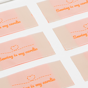 Sewing labels taffeta  Sewing labels taffeta